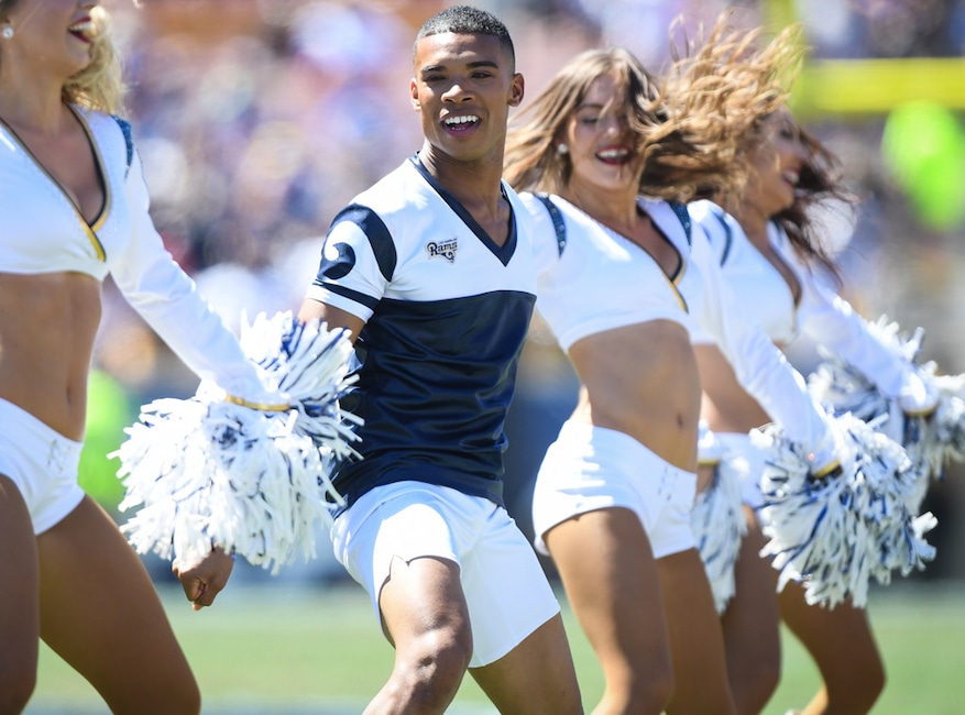 Male Cheerleaders on the RAMs, Napoleon Jinnies